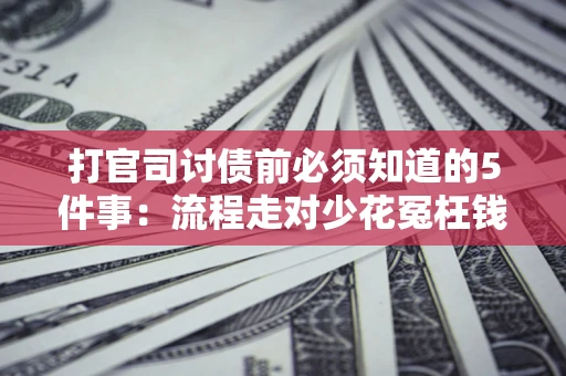 武汉打官司讨债前必须知道的5件事：流程走对少花冤枉钱