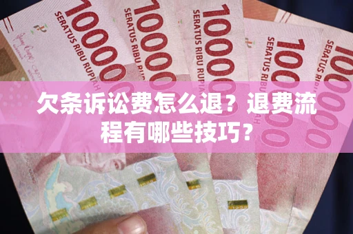 武汉欠条诉讼费怎么退？退费流程有哪些技巧？
