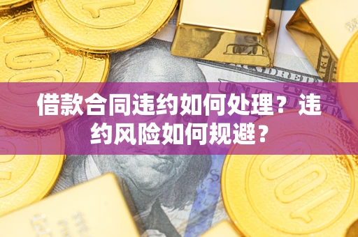 武汉借款合同违约如何处理？违约风险如何规避？