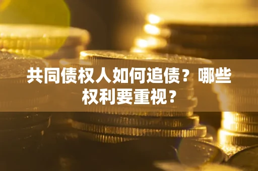 武汉共同债权人如何追债？哪些权利要重视？