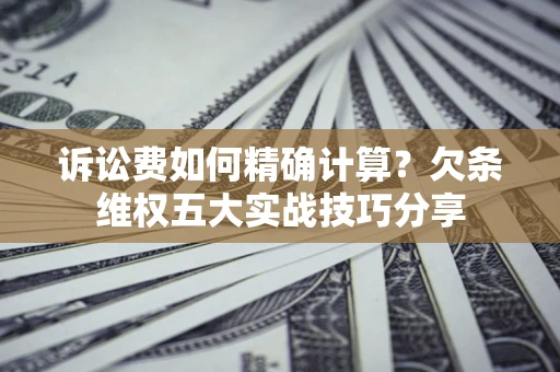 武汉诉讼费如何精确计算？欠条维权五大实战技巧分享