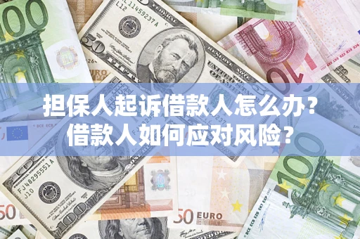 武汉担保人起诉借款人怎么办？借款人如何应对风险？