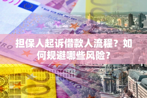 武汉担保人起诉借款人流程？如何规避哪些风险？
