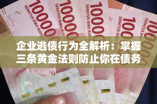 武汉企业逃债行为全解析：掌握三条黄金法则防止你在债务乱局中“踩雷”