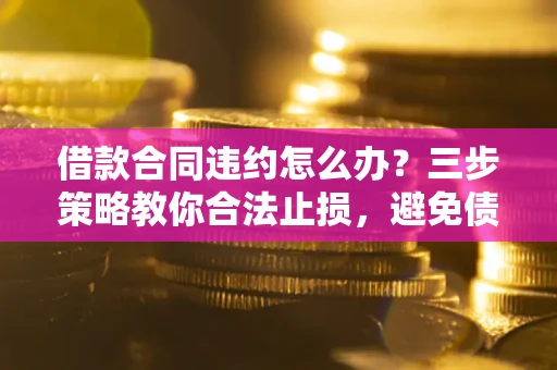 武汉借款合同违约怎么办？三步策略教你合法止损，避免债务危机升级